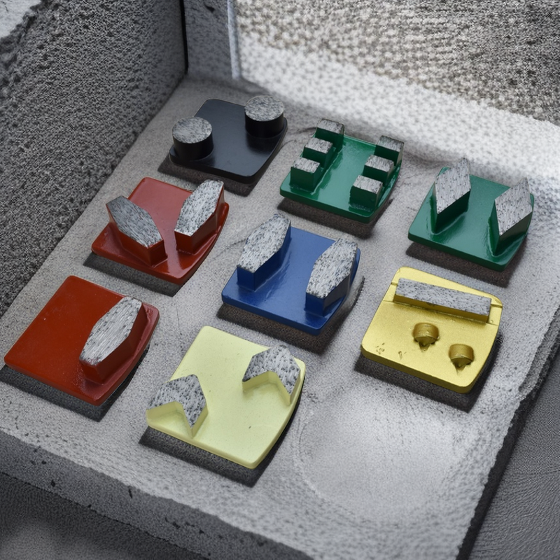 podwójne segmenty beton szlifierski Diamond Redi Block Block Plate