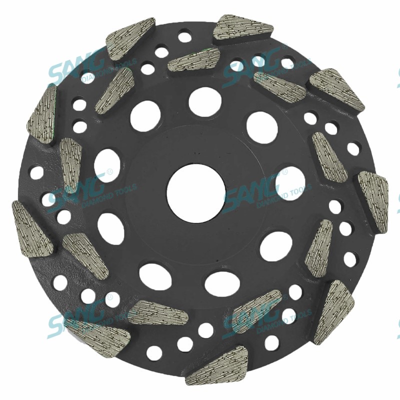 Ciężkie 125 mm 180 mm 5 cali 7 cali 20 gwintowane gwintowane diamentowe kubek