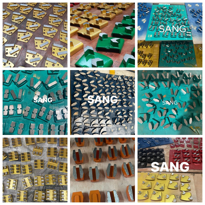 podwójne segmenty beton szlifierski Diamond Redi Block Block Plate